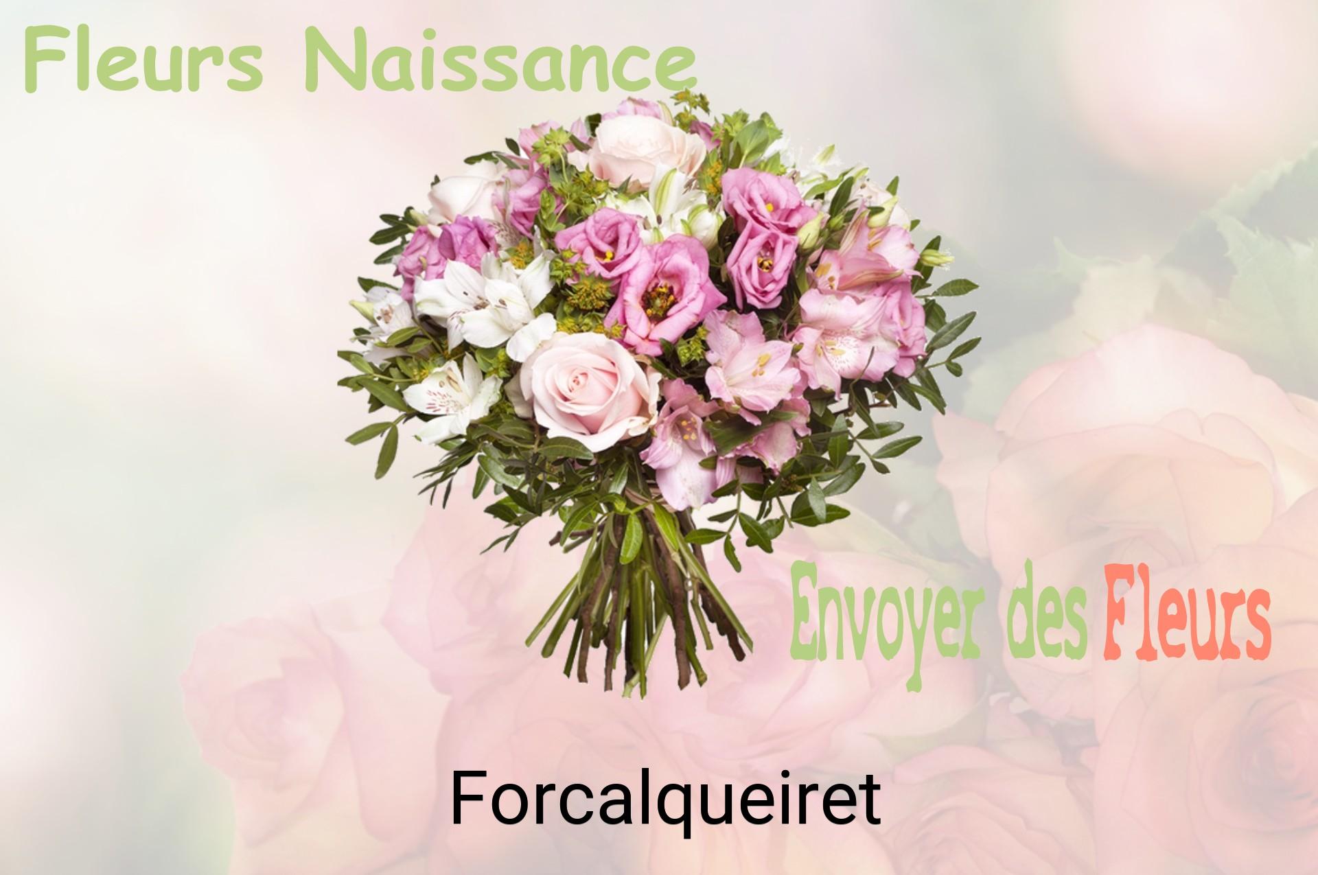 Bouquet de fleurs de naissance livré à Forcalqueiret